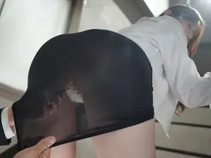 Rei Kitajima, the bootylicious backside Japan mummy clad in spectacular undergarments, is getting it on with a lucky man while creampied and fingering her hot super-naughty asian holes. Curvy Japanese mommy with splendid lingerie,